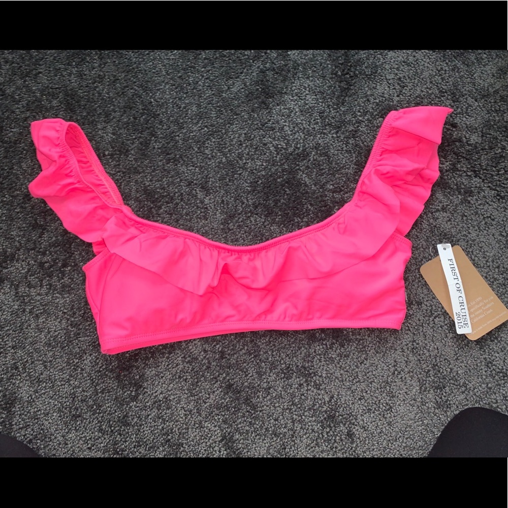 Hobie Neon Pink Bathing Suit Top